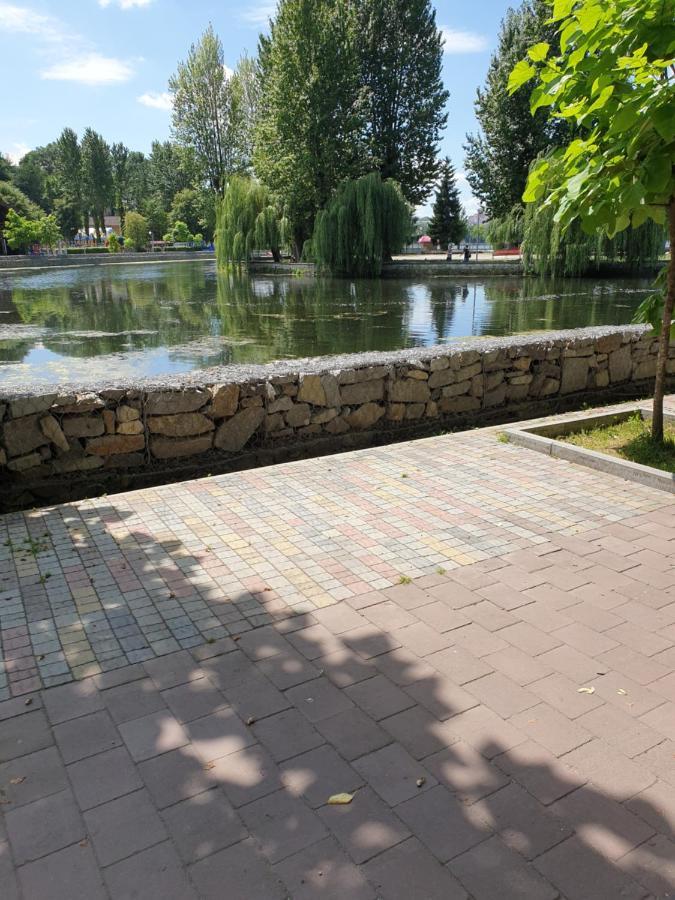 Стильна квартира-студія в центрі міста на набережній Тернополь Экстерьер фото